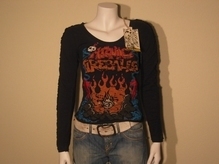 T-shirts zwart lange mouw